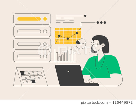 Analytics and data science abstract concept vector illustration. Analytics and data science abstract concept vector illustration. 110449871
