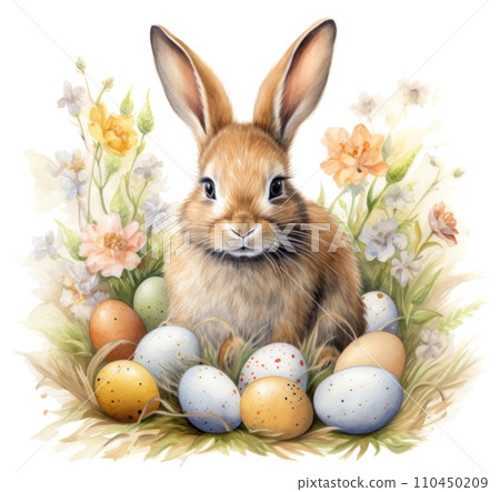 happy easter bunny bunny easter card set 110450209