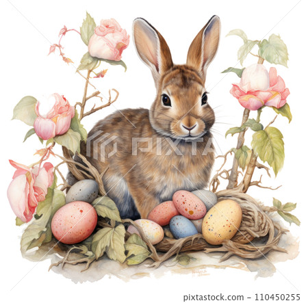 happy easter bunny bunny easter card set 110450255