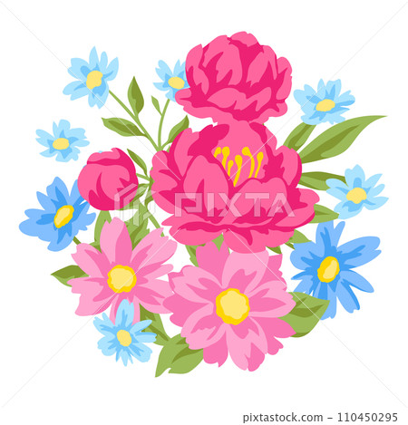 Background with pretty flowers. Beautiful decorative natural plants and leaves. Background with pretty flowers. Beautiful decorative natural plants and leaves. 110450295