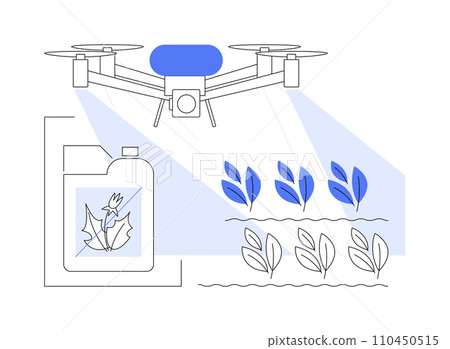 Herbicides isolated cartoon vector illustrations. Herbicides isolated cartoon vector illustrations. 110450515
