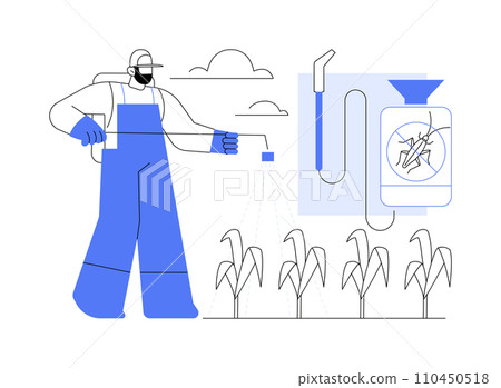 Insecticides isolated cartoon vector illustrations. 110450518