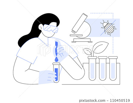 Pesticide manufacturing isolated cartoon vector illustrations. Pesticide manufacturing isolated cartoon vector illustrations. 110450519