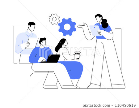 Team coach isolated cartoon vector illustrations. Team coach isolated cartoon vector illustrations. 110450619