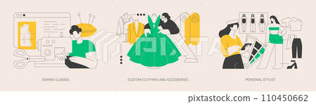 Fashion style abstract concept vector illustrations. Fashion style abstract concept vector illustrations. 110450662