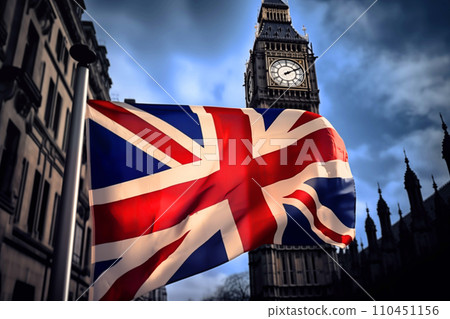City of London flag background. 110451156
