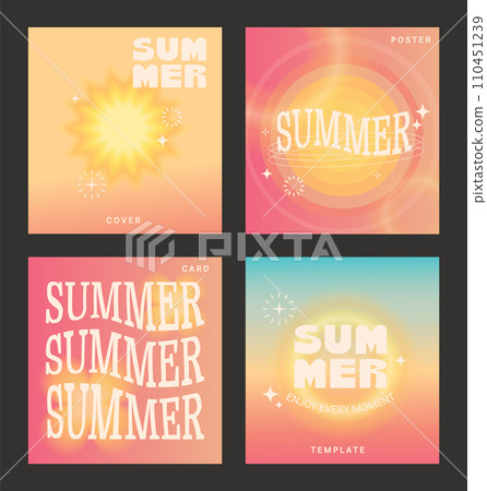 Set hot summer posters. Set hot summer posters. 110451239