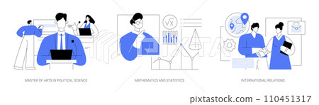 Social science isolated cartoon vector illustrations se 110451317