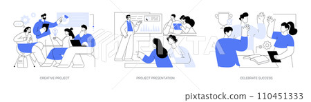 Students project isolated cartoon vector illustrations se Students project isolated cartoon vector illustrations se 110451333