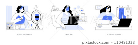 Beauty workshops isolated cartoon vector illustrations se Beauty workshops isolated cartoon vector illustrations se 110451338