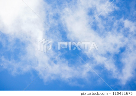 Blue sky with white altocumulus clouds, natural background photo Blue sky with white altocumulus clouds, natural background photo 110451675