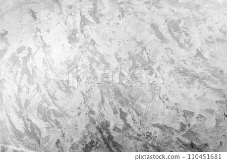 Decorative Venetian plaster on a white wall, front view Decorative Venetian plaster on a white wall, front view 110451681