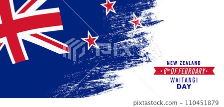 New Zealand happy Waitangi day greeting card, banner vector illustration New Zealand happy Waitangi day greeting card, banner vector illustration 110451879
