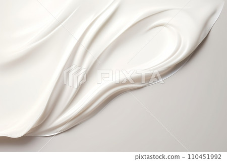 White cream sample on a light background White cream sample on a light background 110451992