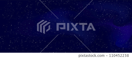 Night starry sky with nebula background 110452238