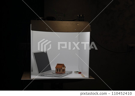 Lightbox for stock photos. Objects are photographed using a light box. Lightbox for stock photos. Objects are photographed using a light box. 110452410