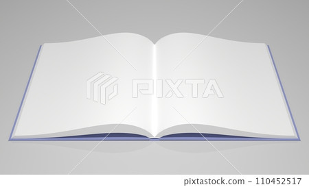 一本書在白色桌子上打開,3DCG 一本書在白色桌子上打開,3DCG 110452517