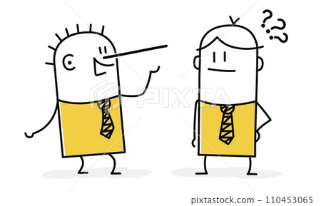 Lying people in business concept. 110453065