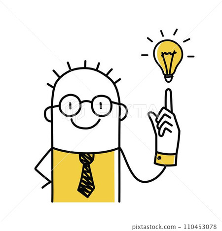 Stickman Found Idea. 110453078