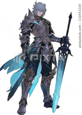 Male character full body standing illustration Male character full body standing illustration 110453185