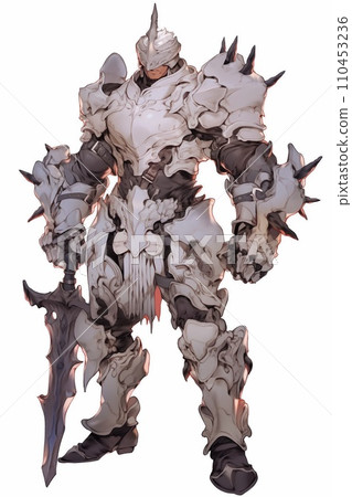 Male character full body standing illustration 110453236