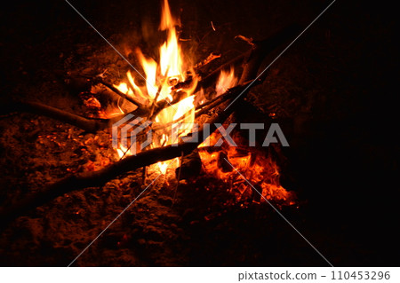 Flame that burns red 110453296