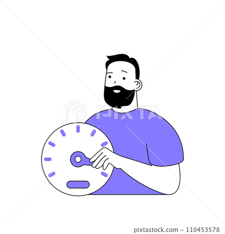 Teamwork concept with cartoon people in flat design for web. Man organizing time at work, going tasks to deadline with colleagues. Vector illustration for social media banner, marketing material. Teamwork concept with cartoon people in flat design for web. Man organizing time at work, going tasks to deadline with colleagues. Vector illustration for social media banner, marketing material. 110453578