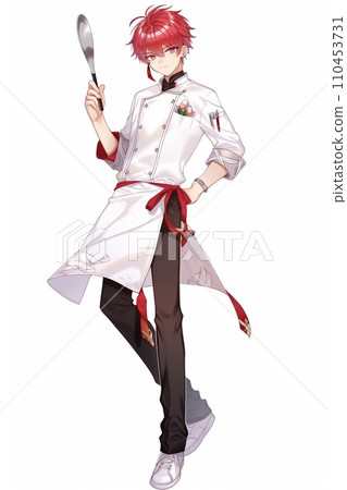Male character full body standing illustration 110453731