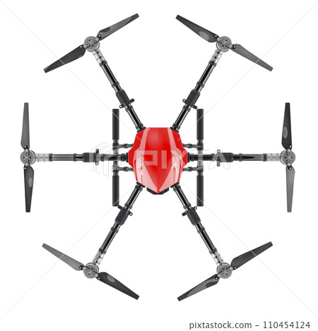 Agricultural drone, top view. 3D rendering 110454124
