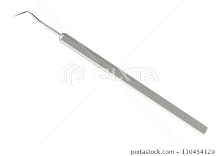 Dental explorer probe, 3D rendering Dental explorer probe, 3D rendering 110454129