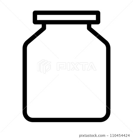 Glass bottle icon. vector. 110454424