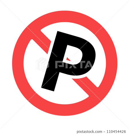 禁止停車區標誌 110454426