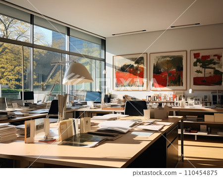 Open office illustration Open office illustration 110454875