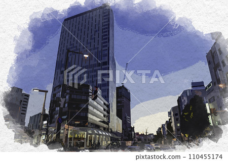 水彩風格福井市JR福井站西口中央大街福井縣福井市 110455174