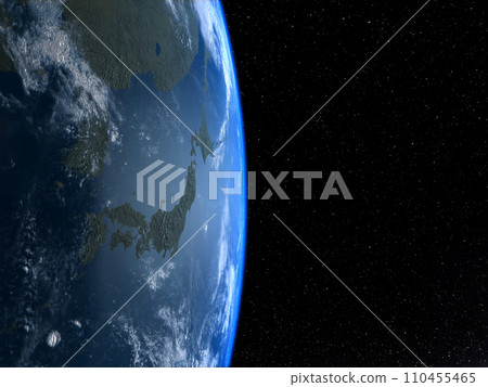地球日本日本太空CG背景 110455465