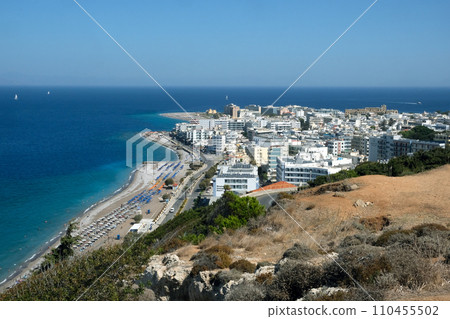 View from above of Rhodes city 110455502