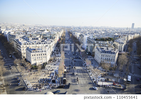 Cityscape seen from the rooftop 110455641