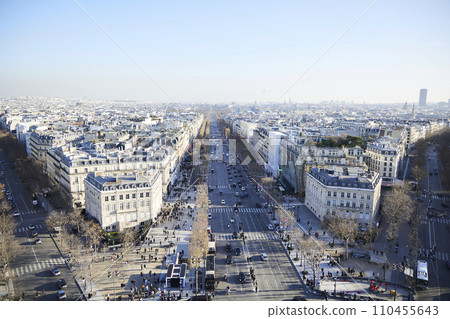 Cityscape seen from the rooftop 110455643