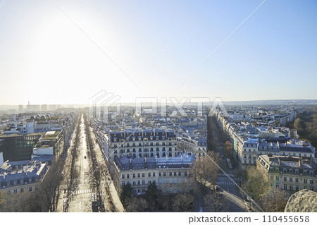 Cityscape seen from the rooftop 110455658