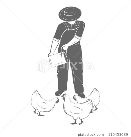Farming Two-color Icon Set Vector Illustration.. Item 12 110455689