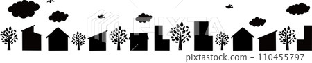 Illustration of the city's silhouette 110455797