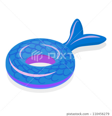 3D Isometric Flat Vector Set of Set Of Rubber Rings. Item 1 3D Isometric Flat Vector Set of Set Of Rubber Rings. Item 1 110456279