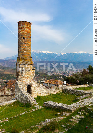 Remains of Red Mosque in Berat Castle, Albania 110456420