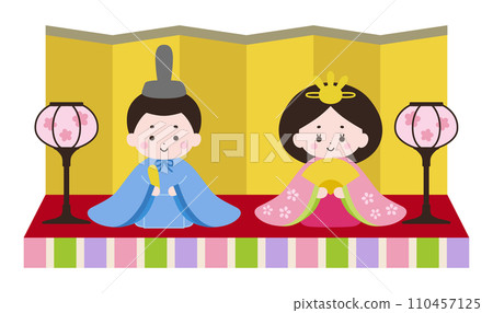 Cute Hinamatsuri illustration 110457125