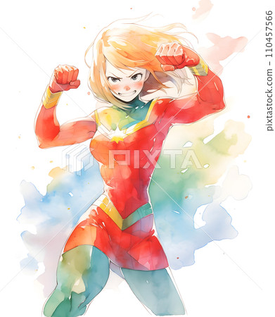 美國漫畫風格水彩風格插畫 110457566