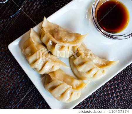 Japanese dumplings gyoza 110457574