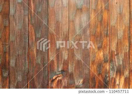 Inset cedar board fence flat texture of an old folk house with diamond hexagonal thin carving pattern Inset cedar board fence flat texture of an old folk house with diamond hexagonal thin carving pattern 110457711