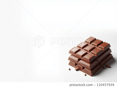 Plate chocolate background Plate chocolate background 110457939