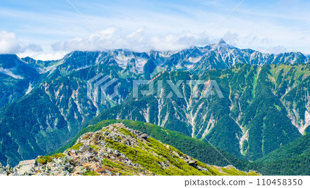 夏季登山常年岳（從常年嶽山頂眺望矢裡岳） 110458350