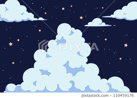 背景素材_夜空和雲彩 背景素材_夜空和雲彩 110459176